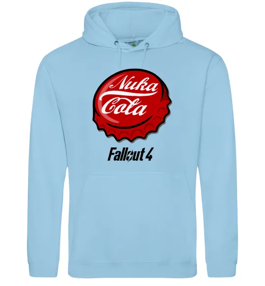 Мужская толстовка (худи) Nuka cola Голубой фото