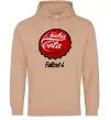 Женская толстовка (худи) Nuka cola Песочный фото