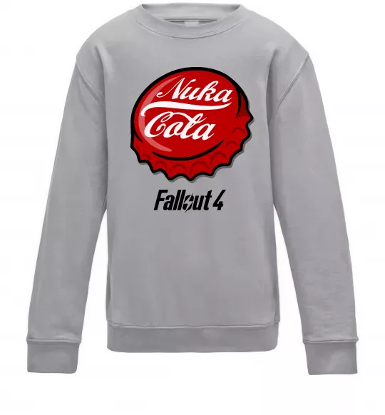 Детский Свитшот Nuka cola Серый меланж фото