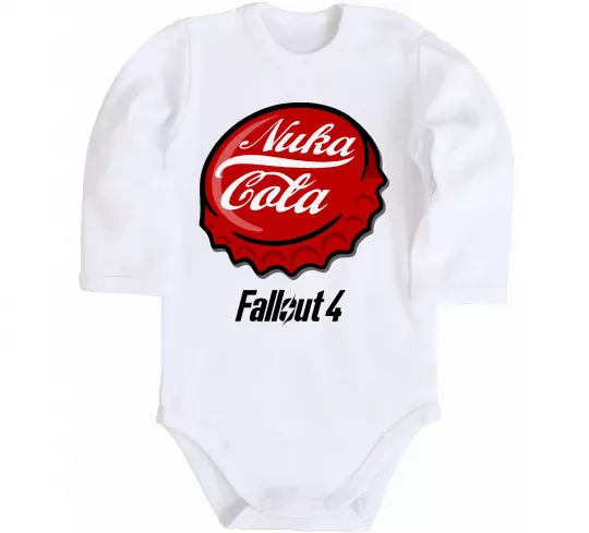 Детский боди Nuka cola Белый фото