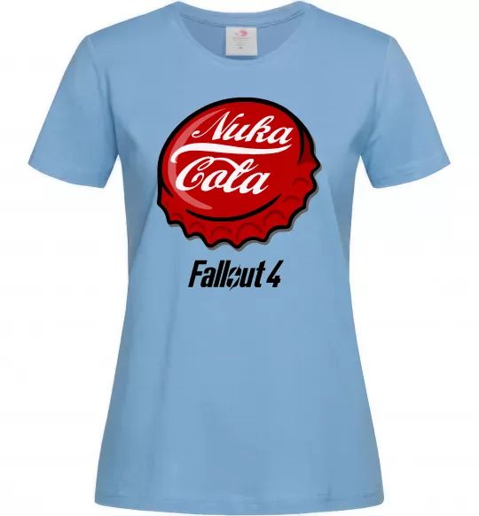 Жіноча футболка Nuka cola Блакитний фото