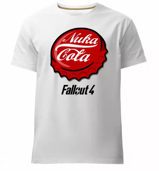 Мужская премиум футболка Nuka cola Белый фото