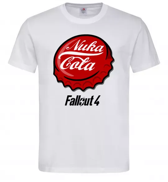 Мужская футболка Nuka cola Белый фото