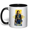 Чашка с цветной ручкой Lucy Fallout Черный фото