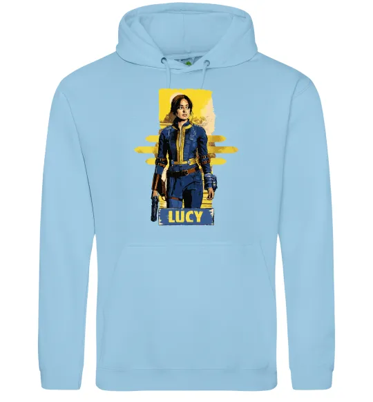 Мужская толстовка (худи) Lucy Fallout Голубой фото