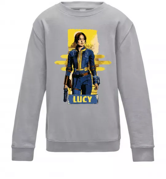 Детский Свитшот Lucy Fallout Серый меланж фото