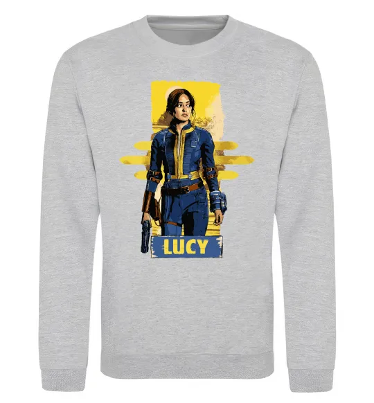 Світшот Lucy Fallout Сірий меланж фото