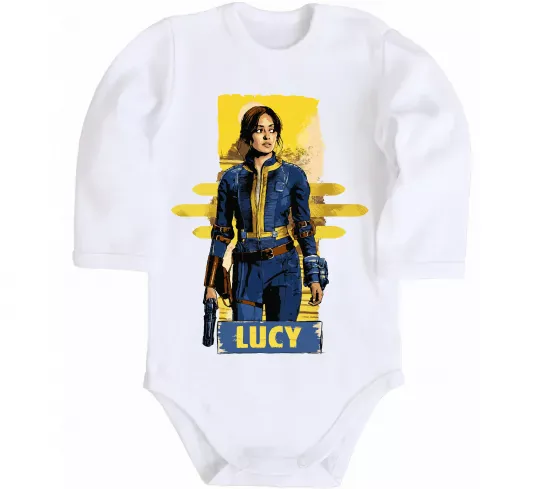 Детский боди Lucy Fallout Белый фото