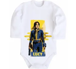 Дитячий бодік Lucy Fallout Білий фото