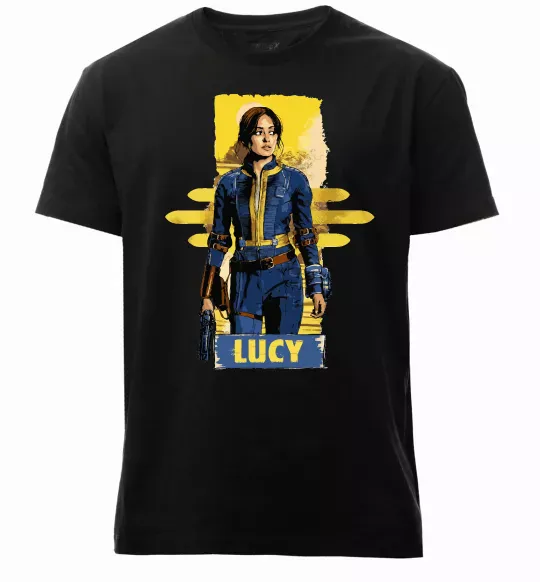 Чоловіча преміум футболка Lucy Fallout Чорний фото