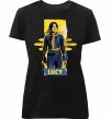 Жіноча преміум футболка Lucy Fallout Чорний фото
