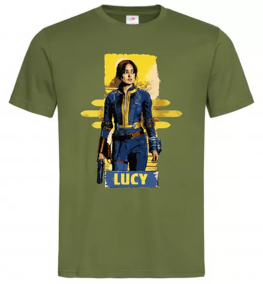 Чоловіча футболка Lucy Fallout Оливковий фото