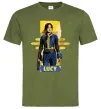 Чоловіча футболка Lucy Fallout Оливковий фото