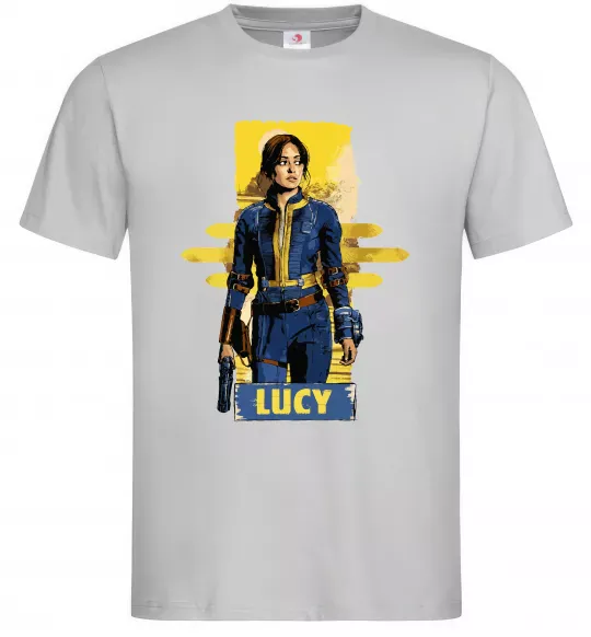 Чоловіча футболка Lucy Fallout Сірий фото