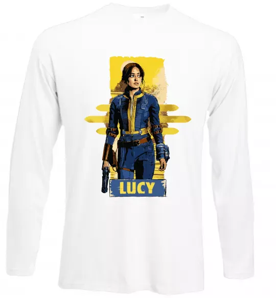 Лонгслів Lucy Fallout Білий фото