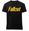 Мужская премиум футболка Fallout logo Черный фото