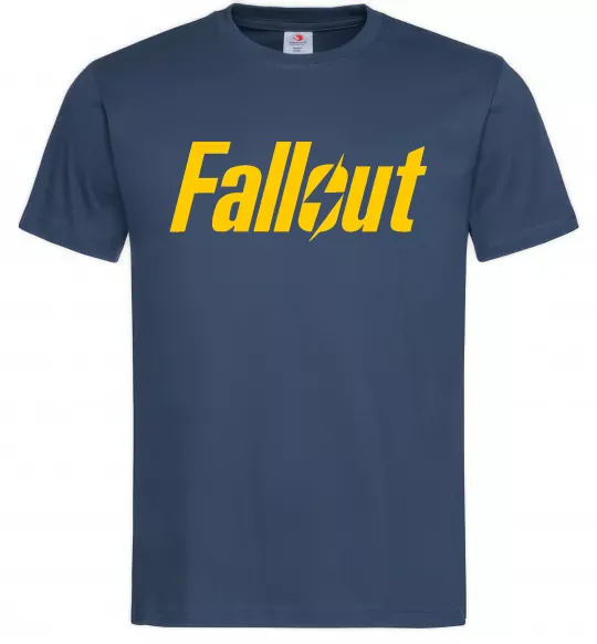 Мужская футболка Fallout logo Темно-синий фото