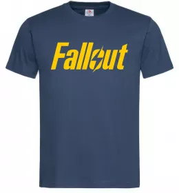 Мужская футболка Fallout logo Темно-синий фото