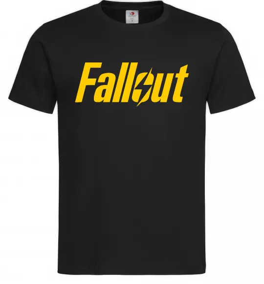 Мужская футболка Fallout logo Черный фото