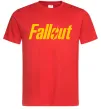 Мужская футболка Fallout logo Красный фото