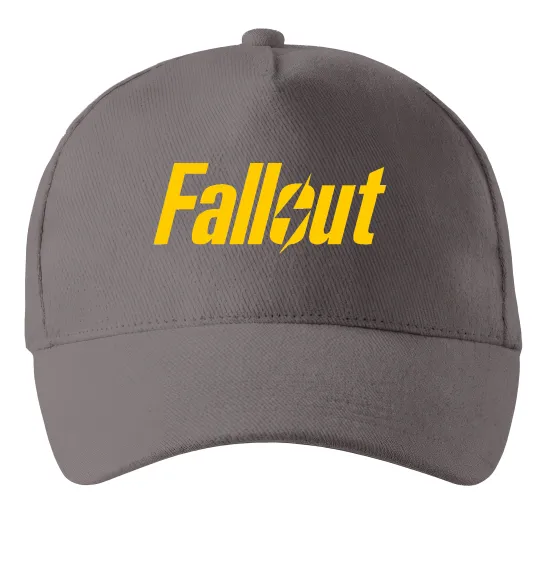 Кепка Fallout logo Серый фото
