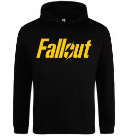 Женская толстовка (худи) Half vault fallout Черный фото Женская толстовка (худи) Half vault fallout Черный фото