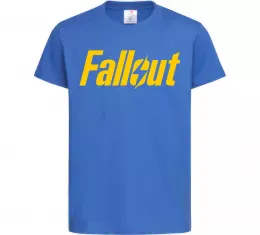 Детская футболка Portal Fallout Ярко-синий фото Детская футболка Portal Fallout Ярко-синий фото