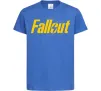 Детская футболка Fallout logo Ярко-синий фото