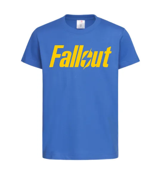 Детская футболка Fallout logo Ярко-синий фото