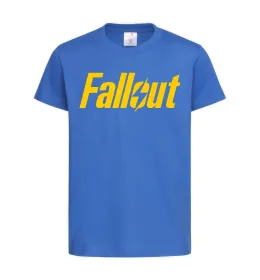 Дитяча футболка Fallout logo Яскраво-синій фото