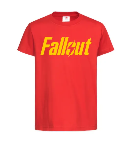 Детская футболка Fallout logo Красный фото