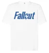 Футболка Оверсайз Fallout logo Белый фото