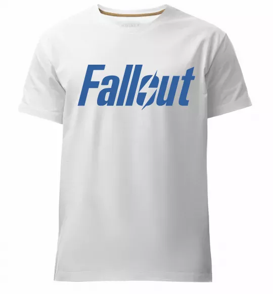 Мужская премиум футболка Fallout logo Белый фото