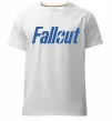 Мужская премиум футболка Fallout logo Белый фото
