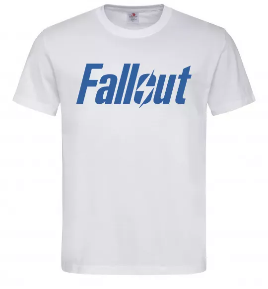 Мужская футболка Fallout logo Белый фото