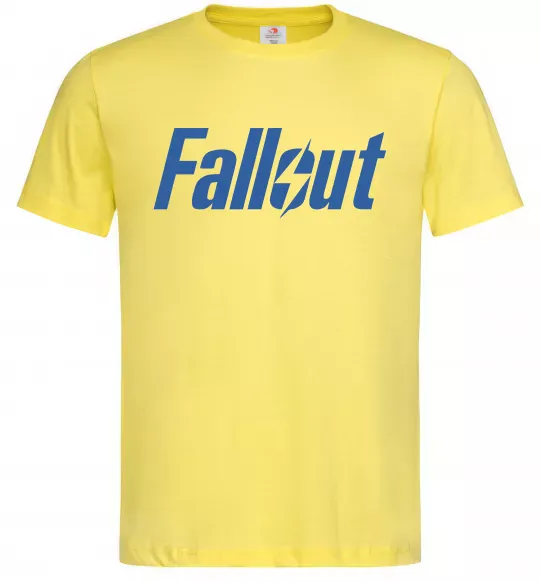 Мужская футболка Fallout logo Лимонный фото
