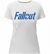 Женская премиум футболка Fallout logo Белый фото