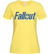 Женская футболка Fallout logo Лимонный фото