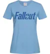 Женская футболка Fallout logo Голубой фото