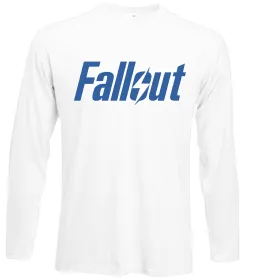 Лонгслив Fallout logo Белый фото