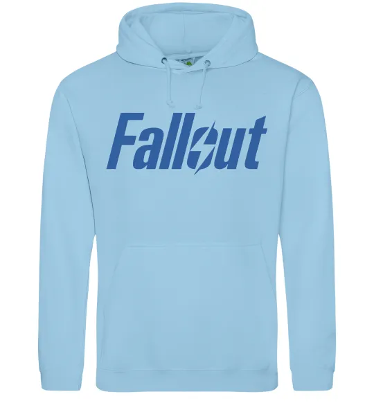Женская толстовка (худи) Fallout logo Голубой фото