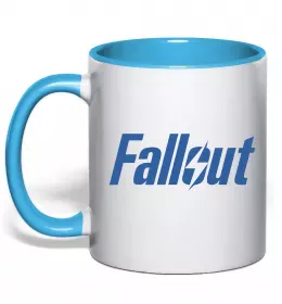 Чашка с цветной ручкой Fallout ghoul Красный фото Чашка с цветной ручкой Fallout ghoul Красный фото