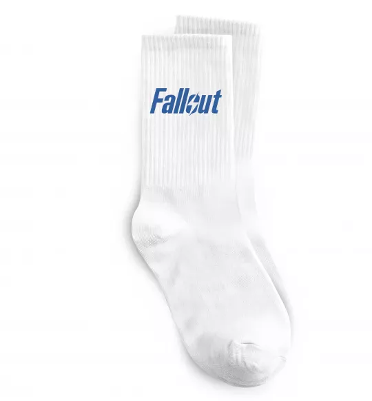 Носки Fallout logo Белый фото