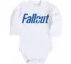 Дитячий бодік Fallout logo Білий фото