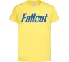 Детская футболка Fallout logo Лимонный фото
