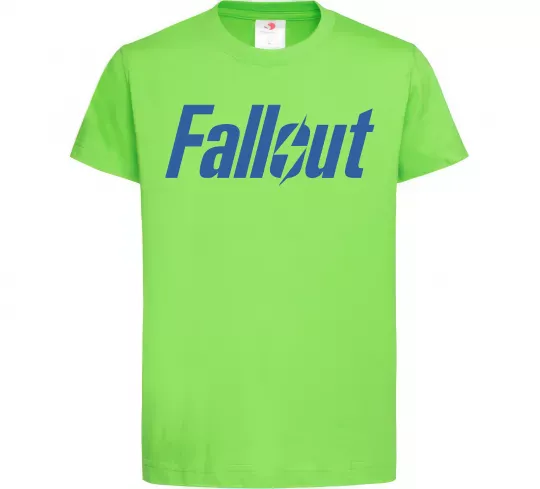 Детская футболка Fallout logo Лаймовый фото