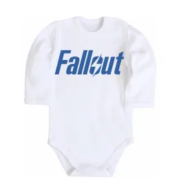 Дитячий бодік Fallout logo Білий фото