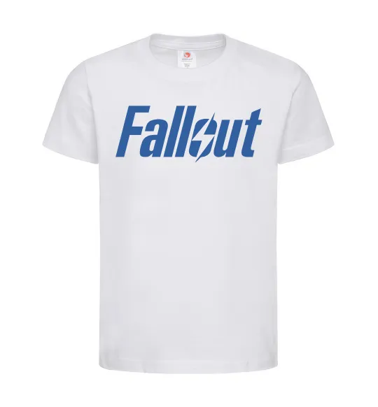 Детская футболка Fallout logo Белый фото