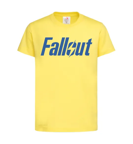 Детская футболка Fallout logo Лимонный фото