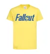 Детская футболка Fallout logo Лимонный фото